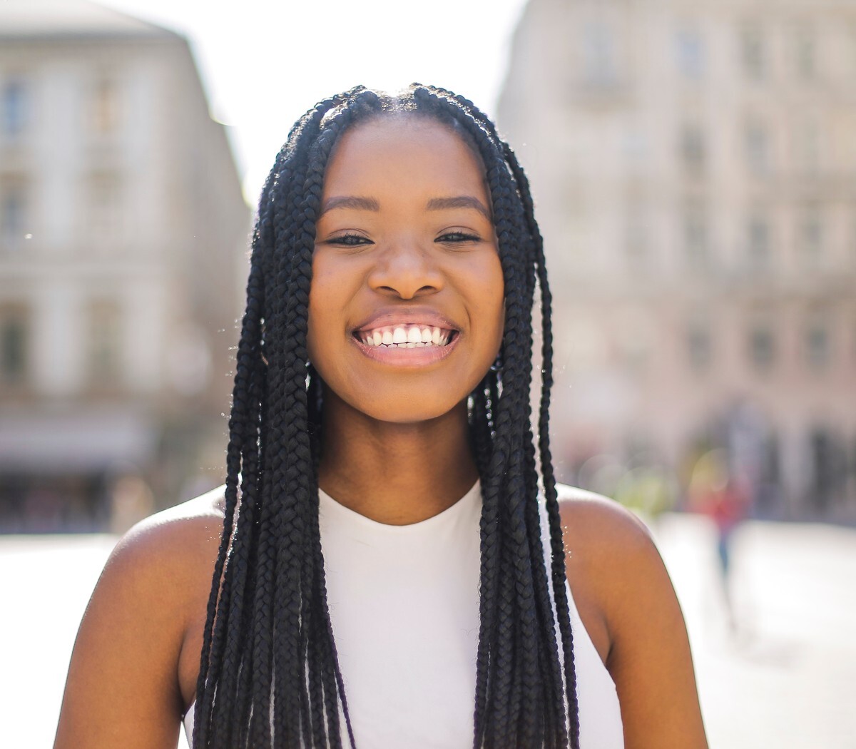 Patient with a bright, healthy smile